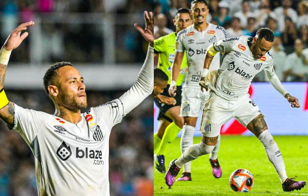 Neymar é ovacionado, sofre com faltas e Santos só empata na Vila