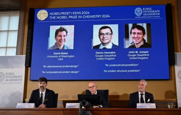 Nobel de Química vai para trio que usa IA para decifrar segredos das proteínas