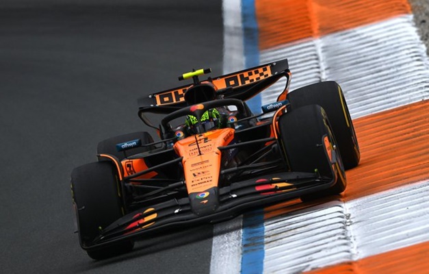 Norris faz melhor tempo do dia em treino tumultuado no GP da Holanda de F-1
