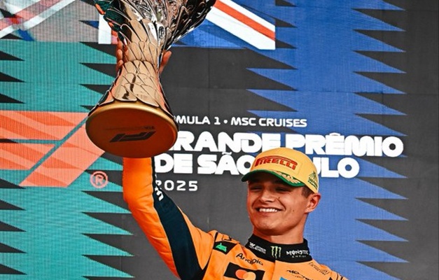 Norris vence e amplia liderança em corrida heroica de Verstappen em Interlagos