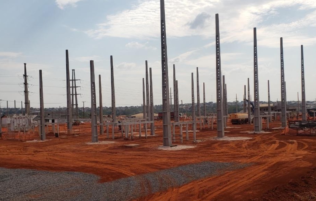 Nova subestação da Enel em Anápolis está com 70% das obras concluídas