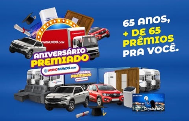 NovoMundo.com sorteará carros, caminhões de prêmios e bolsas de estudo