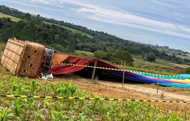 O que se sabe sobre queda de balão no interior de SP que deixou uma pessoa morta
