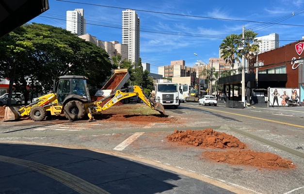 Obras da Prefeitura de Goiânia alteram trânsito no Setor Marista