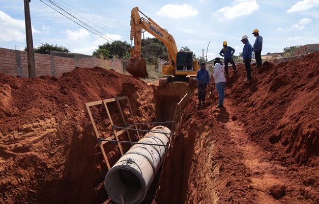 Obras de infraestrutura avançam no Setor Conde dos Arcos, em Aparecida