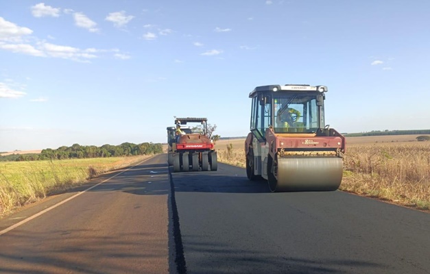 Obras nas GOs 220 e 516, em Perolândia, entram em fase final