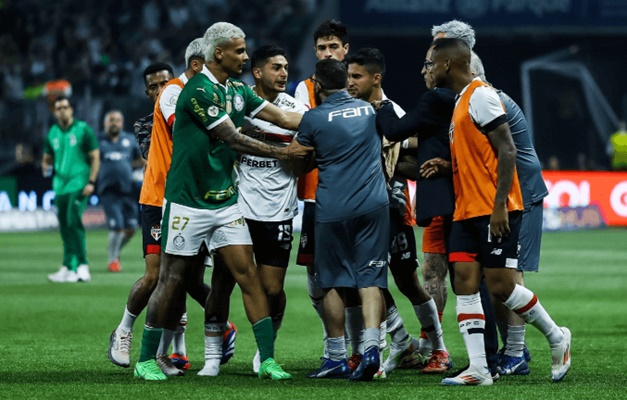Palmeiras e São Paulo: jogadores recebem suspensão por confusão em clássico
