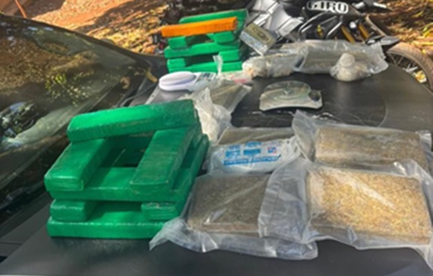 PF prende homem com quase 30 quilos de drogas em Goiânia