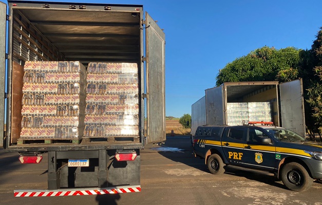 Polícia apreende 110 mil garrafas de cerveja sem nota fiscal em Itumbiara