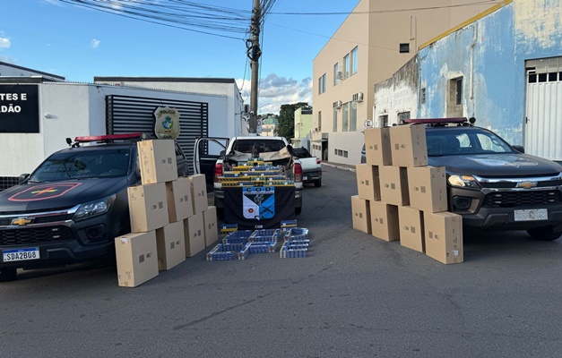 Polícia apreende quase R$ 400 mil em cigarros contrabandeados em Catalão