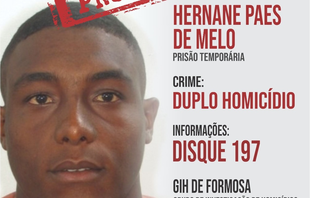 Polícia Civil procura suspeito de matar casal em Formosa 