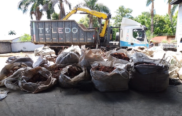 Polícia Civil recupera 30 toneladas de fios de cobre furtados em Goiânia