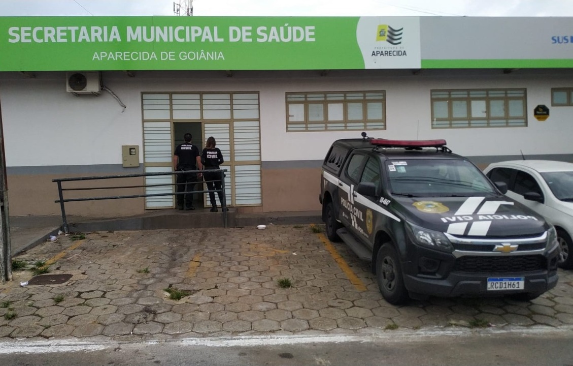 Polícia cumpre mandados em hospital e na Secretaria de Saúde de Aparecida 