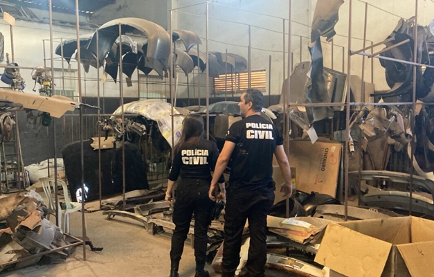 Polícia de Goiás desmantela esquema de venda de peças de veículos roubadas