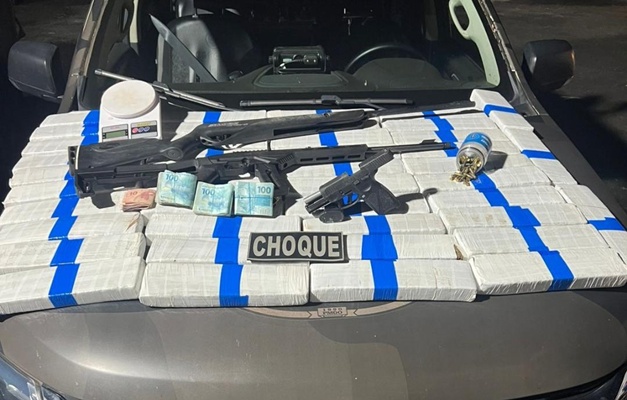 Polícia de Senador Canedo prende homem com R$ 300 mil em maconha