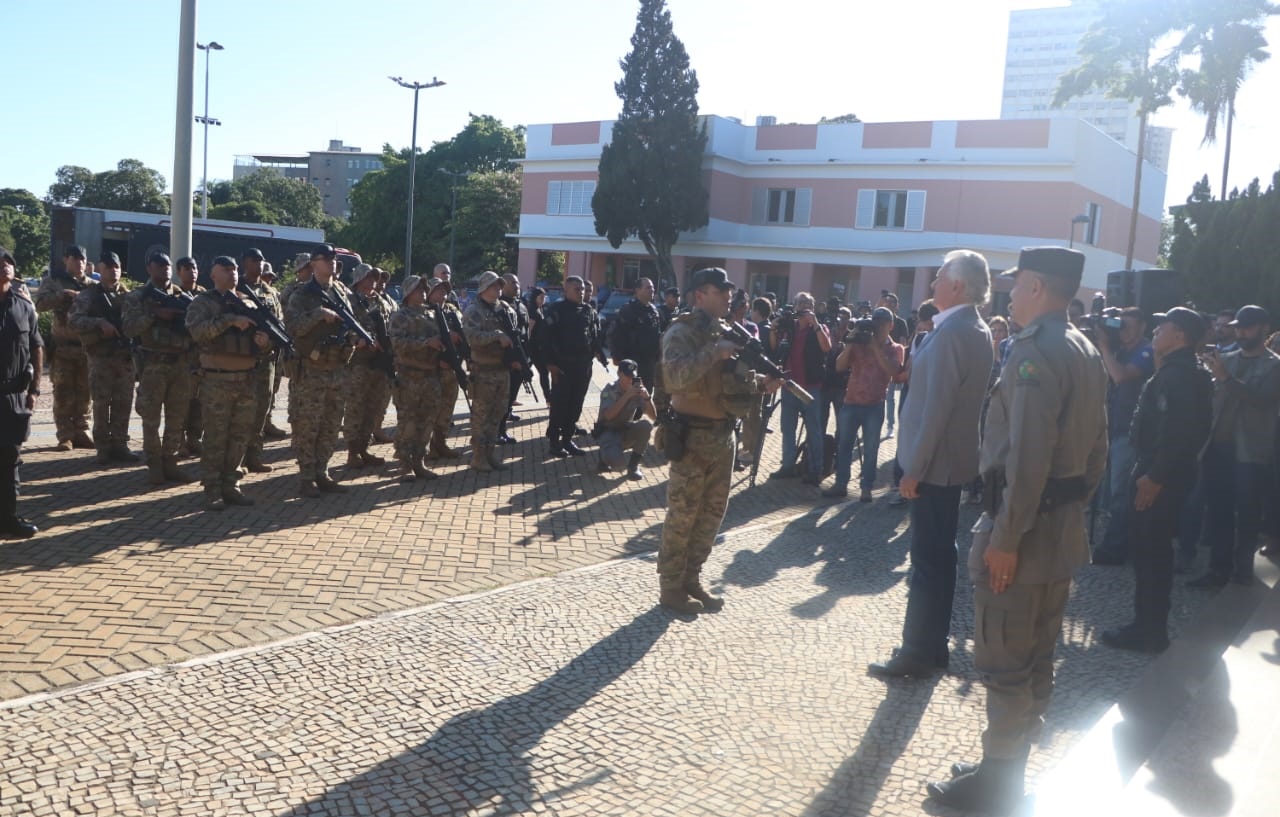 Policiais de Goiás partem para o RS com a missão de reforçar a segurança