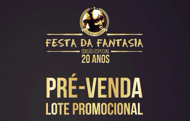 Pré-venda da Festa Fantasia 2015 começa nesta terça (27)
