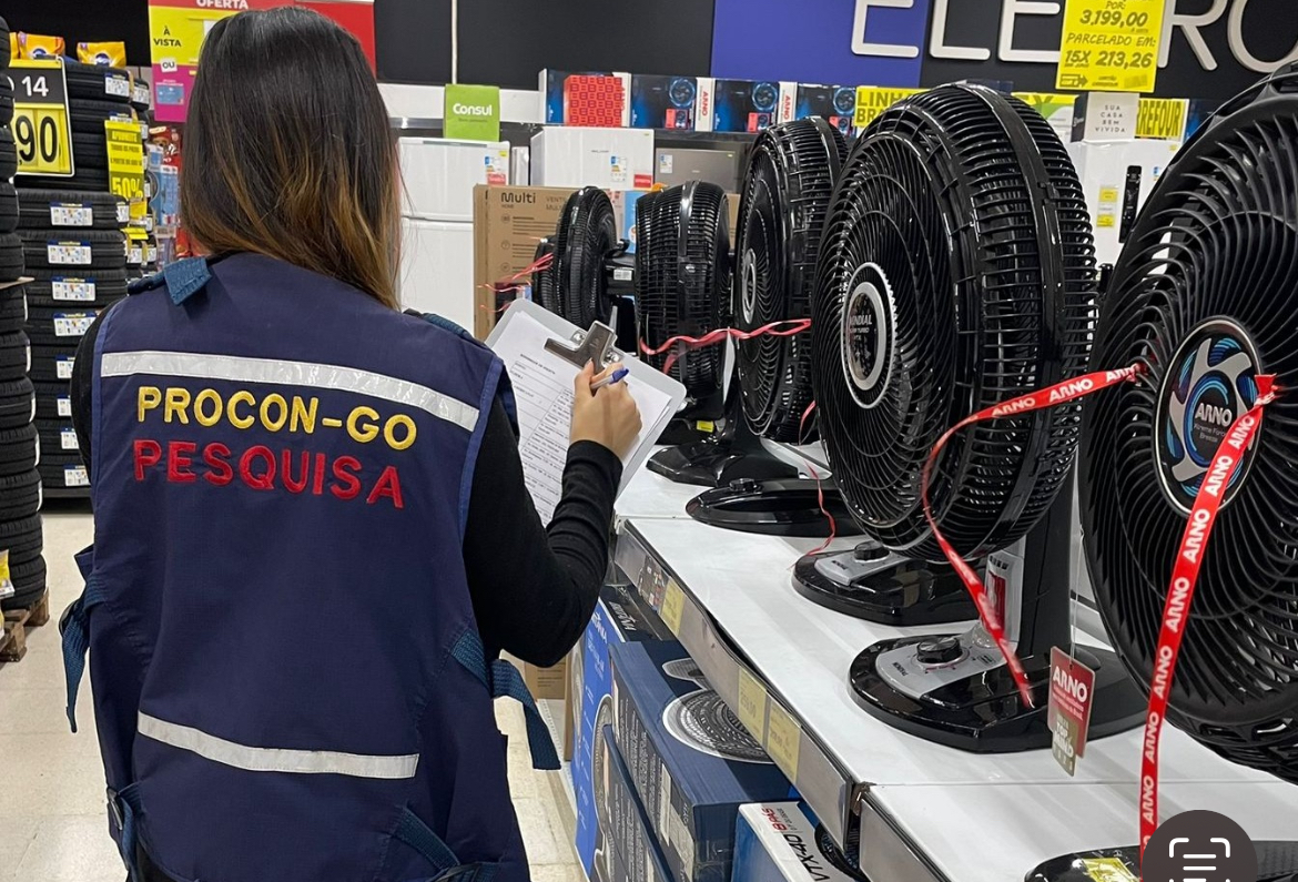 Preços de ventiladores têm variações de até 65% em Goiânia, diz Procon Goiás