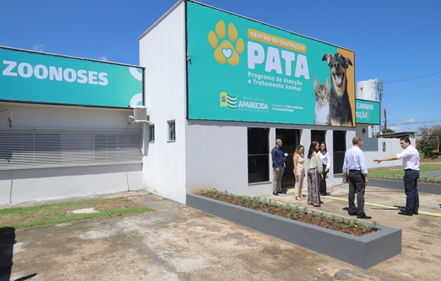 Prefeito Leandro Vilela inaugura centro de castração animal em Aparecida 
