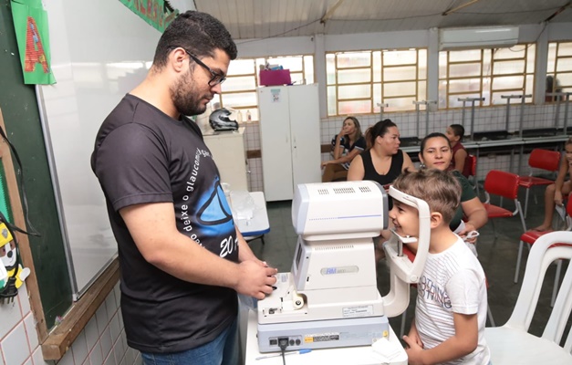 Prefeitura de Aparecida realiza 200 avaliações oftalmológicas em crianças