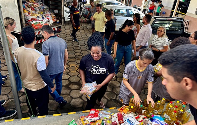 Prefeitura de Aparecida recebe 2 toneladas de alimentos da Cufa Goiás