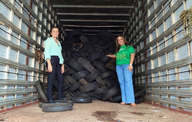 Prefeitura recolhe 9 toneladas de pneus descartados irregularmente 