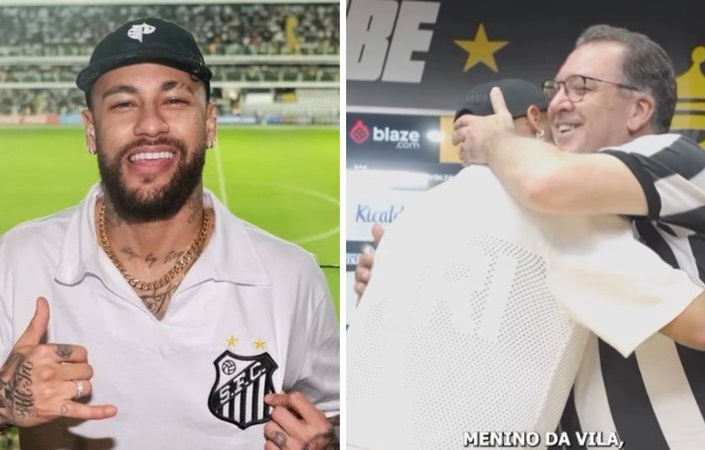 Presidente do Santos anuncia volta de Neymar: 'Bem-vindo, menino da Vila'