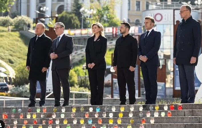 Pressão por cessar-fogo leva líderes europeus a Kiev