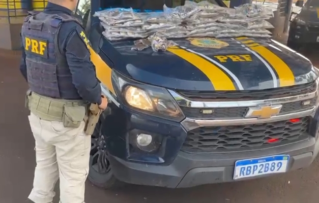 PRF apreende 31 quilos de haxixe escondidos em caminhonete em Itumbiara