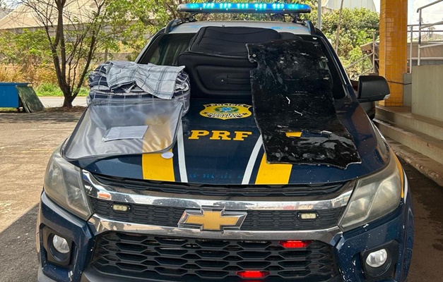 PRF apreende 6 kg de cocaína em ônibus interestadual em Rio Verde