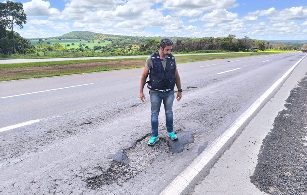 Procon Goiás autua concessionária por má conservação da BR-153