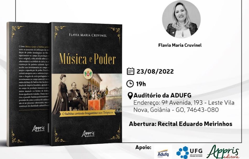 Professora da UFG lança livro 'Música e Poder' em Goiânia