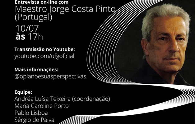 Projeto da UFG entrevista maestro português Jorge Costa Pinto