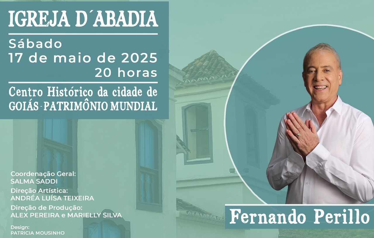 Projeto 'Encontros de Música e Fé' leva Fernando Perillo à cidade de Goiás