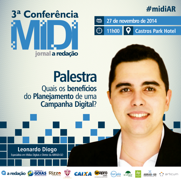 Publicidade digital é um dos temas da 3ª Conferência MIDI