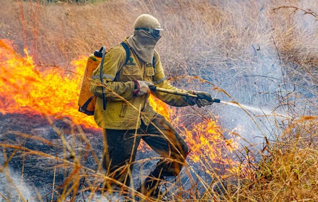 Raios provocam novo foco de incêndio na Chapada dos Veadeiros