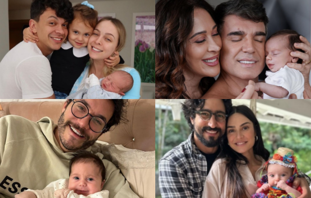 Tata Estaniecki anuncia nascimento do segundo filho e diz que família 'está  completa