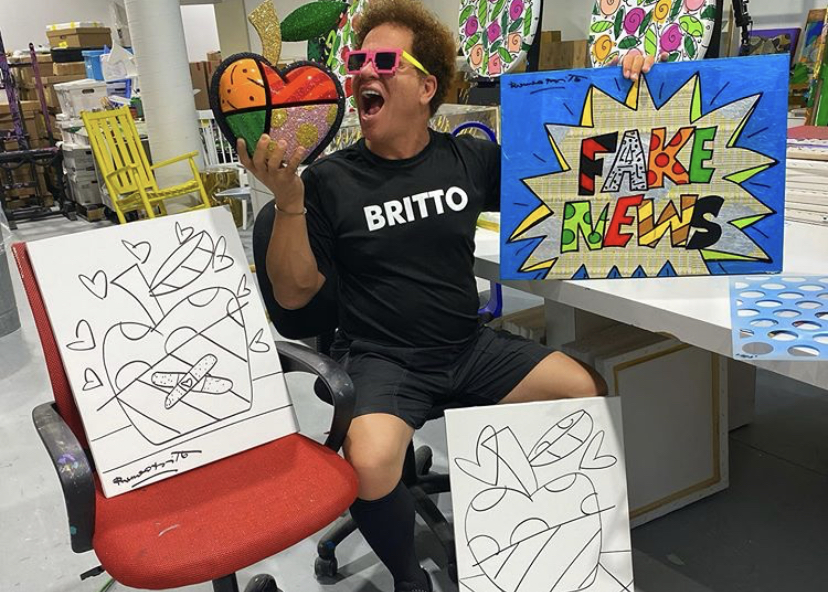 Romero Britto se pronuncia sobre vídeo: 'a internet é injusta'