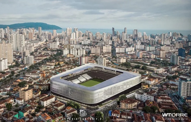 Santos recebe aprovação da Prefeitura para erguer estádio de R$ 700 milhões