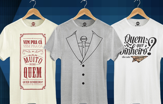 SBT vende camisetas e outros produtos com bordões de Silvio Santos
