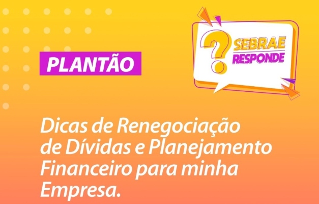 Sebrae Goiás realiza palestra on-line sobre renegociação de dívidas