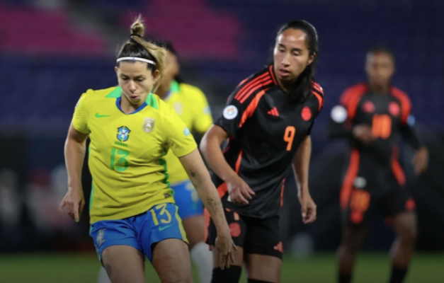 Seleção brasileira feminina empata com a Colômbia e fica em 1º no Grupo B da Copa América