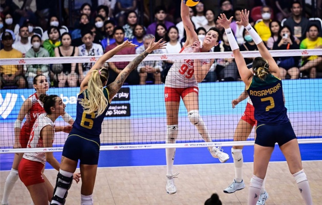 Seleção feminina é superada pela Turquia na Liga das Nações de vôlei