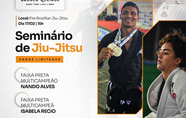 Seminário de jiu-jitsu aborda técnicas para lutadores em Goiânia