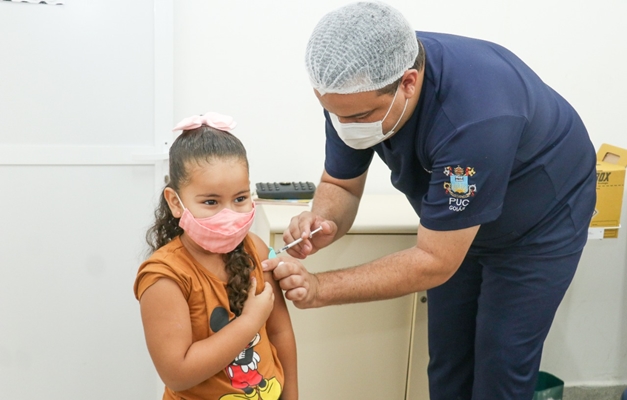 Senador Canedo começa a vacinar crianças de 3 a 5 anos contra a covid-19