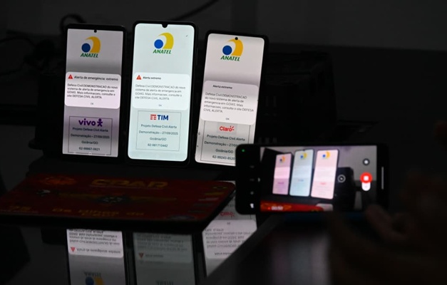 Sistema de alertas de emergência por celular começa a operar em Goiânia