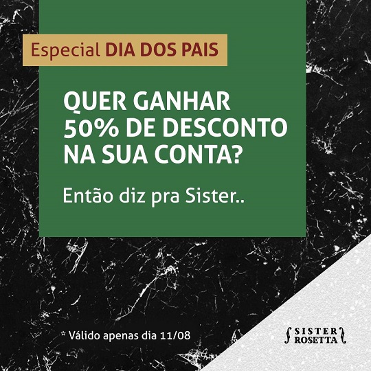 Sister Rosetta Pub sorteia 50% de desconto no valor da comanda neste domingo