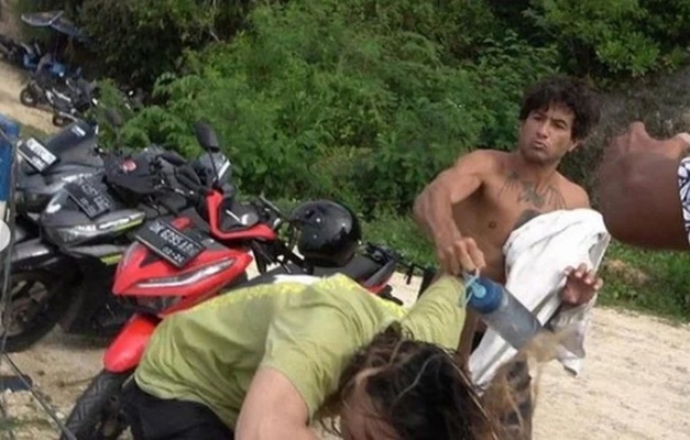 Surfista americana é agredida com soco por brasileiro João Paulo Azevedo em Bali