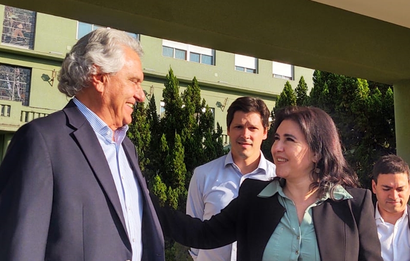 Tebet a Caiado: "Que seu quadro se restabeleça o mais breve possível" 