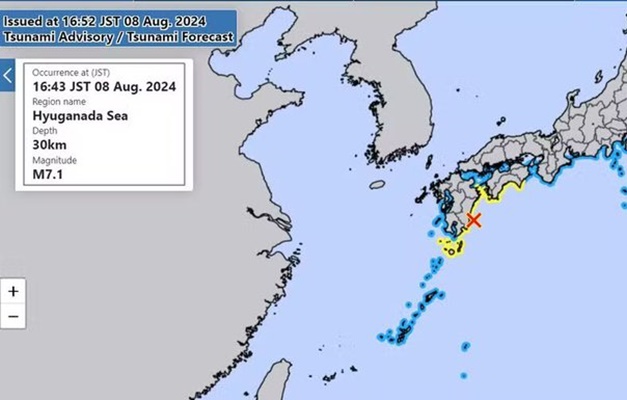 Terremoto de magnitude 6.9 atinge Japão